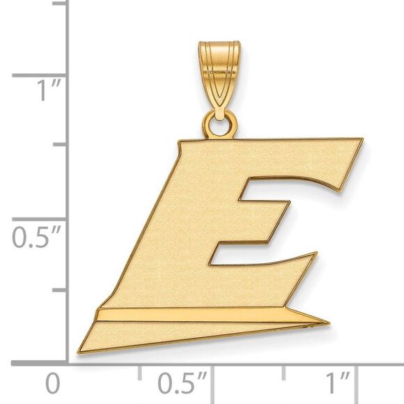 14k Gold Plated Silver Eastern Kentucky U Large Pendant - Picture 2 of 3